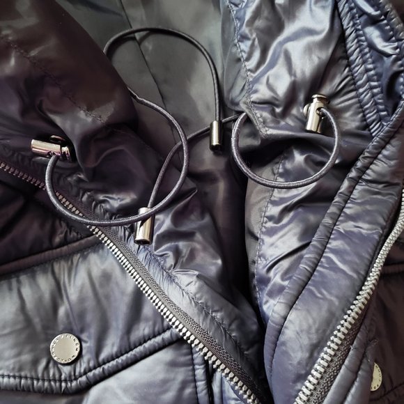 Women's Quilted Jacket - Navy - Picture 9 of 11